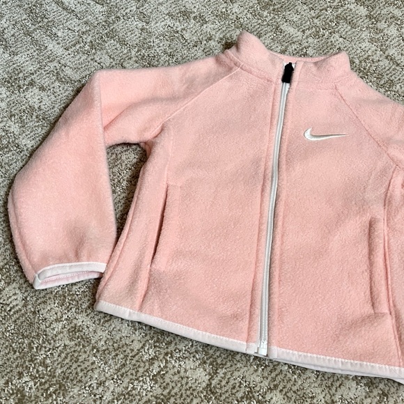 Nike Girls' Arctic High Pile Fleece Jacket—Echo Pink 2T - Picture 2 of 8